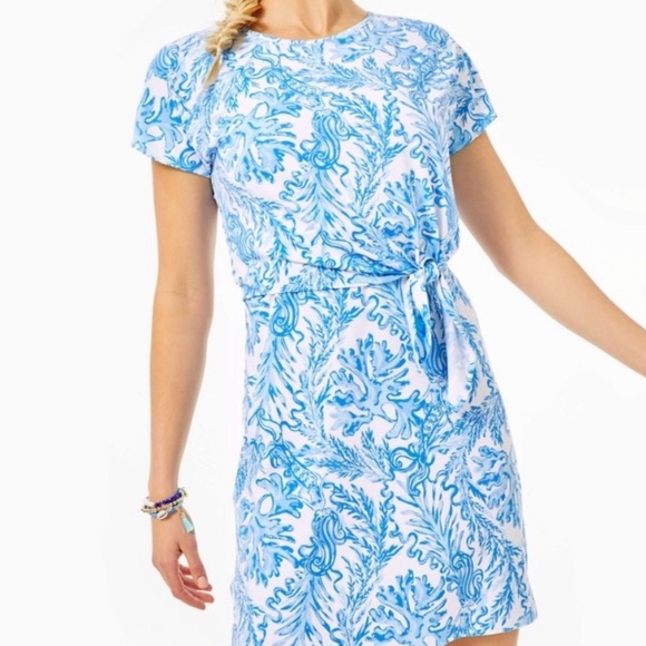 Lilly Pulitzer Dresses & Skirts - Lilly Pulitzer Inka Resort Dress in Aqua Lounge